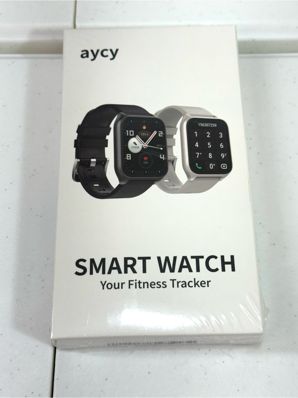 Smart Watch Fitness Tracker - Black & Silver